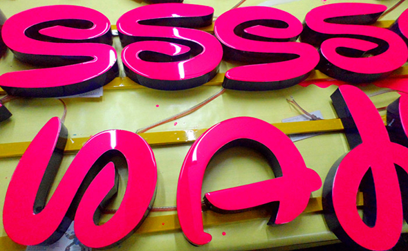 Resin signs